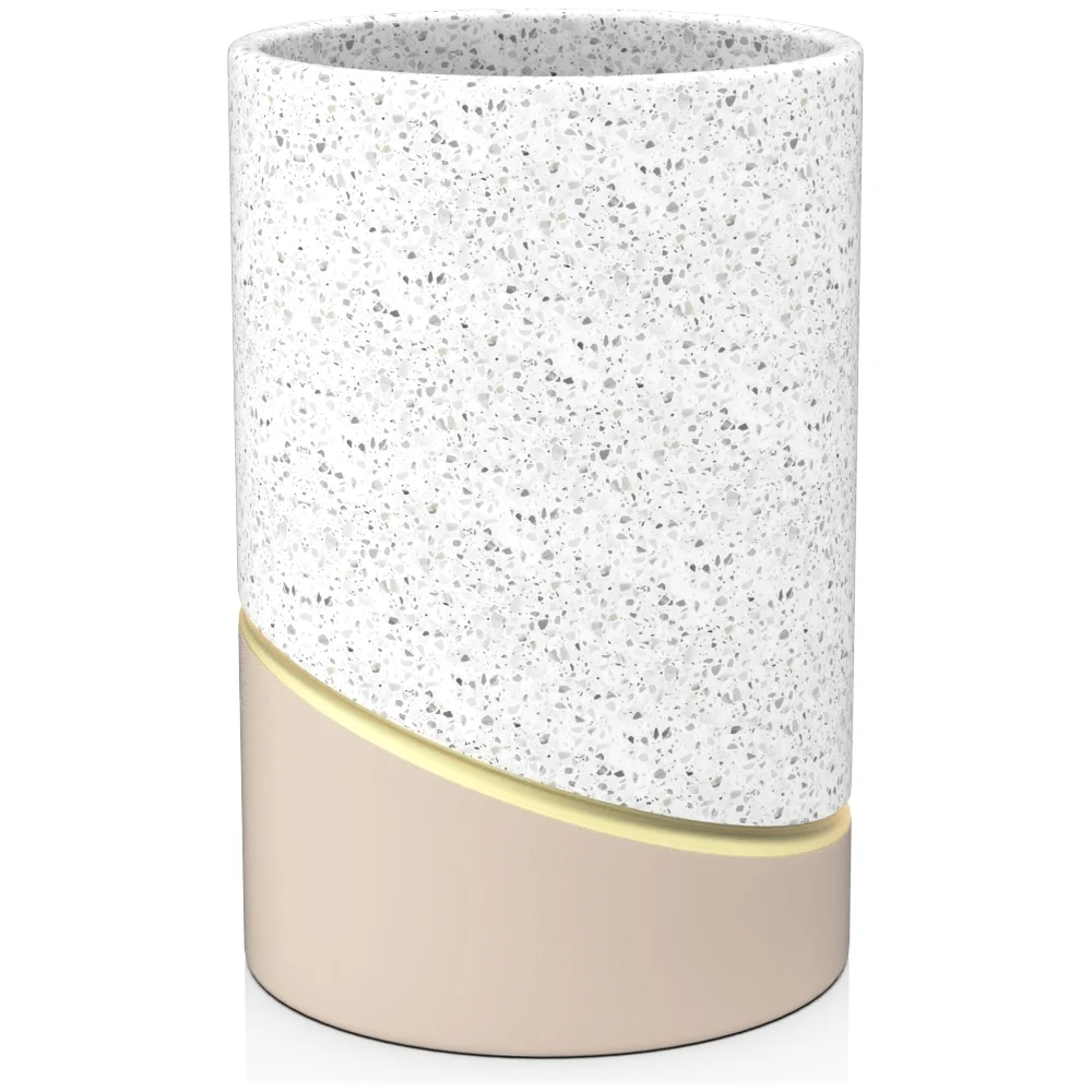 Настольный стакан для зубных щеток FORA terrazzo FOR-TRZ044