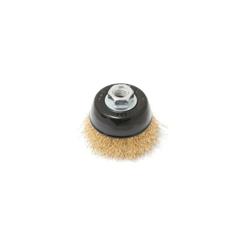 Латунная чашеобразная кордщетка для ушм Rockforce RF-BWC025(29657)