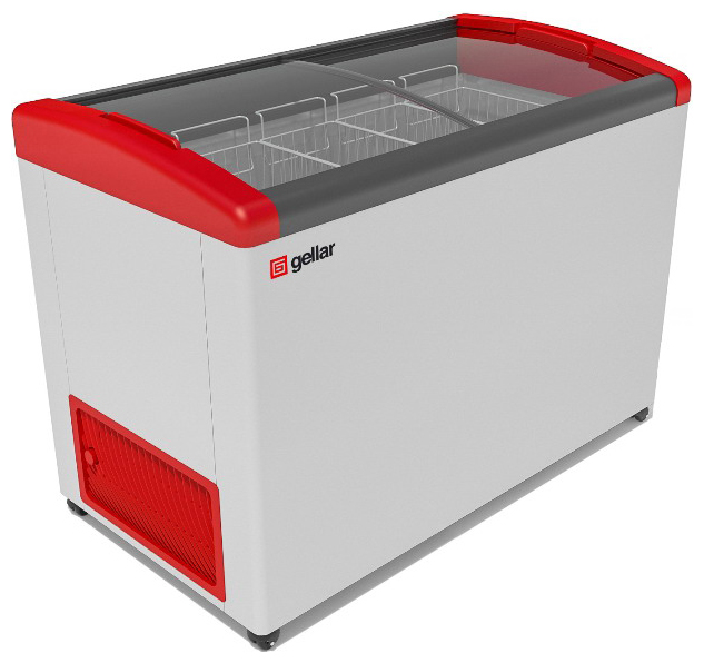 Морозильный ларь Gellar FG 500 E красный