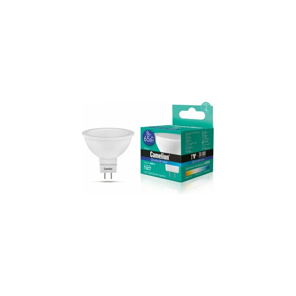 Светодиодная лампа Camelion LED8-S108/865/GU5.3 12873