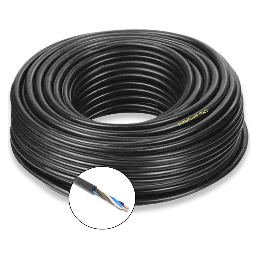 Силовой кабель ПРОВОДНИК ппгнг(a)-hf 4x2.5 мм2, 50м OZ100825L50