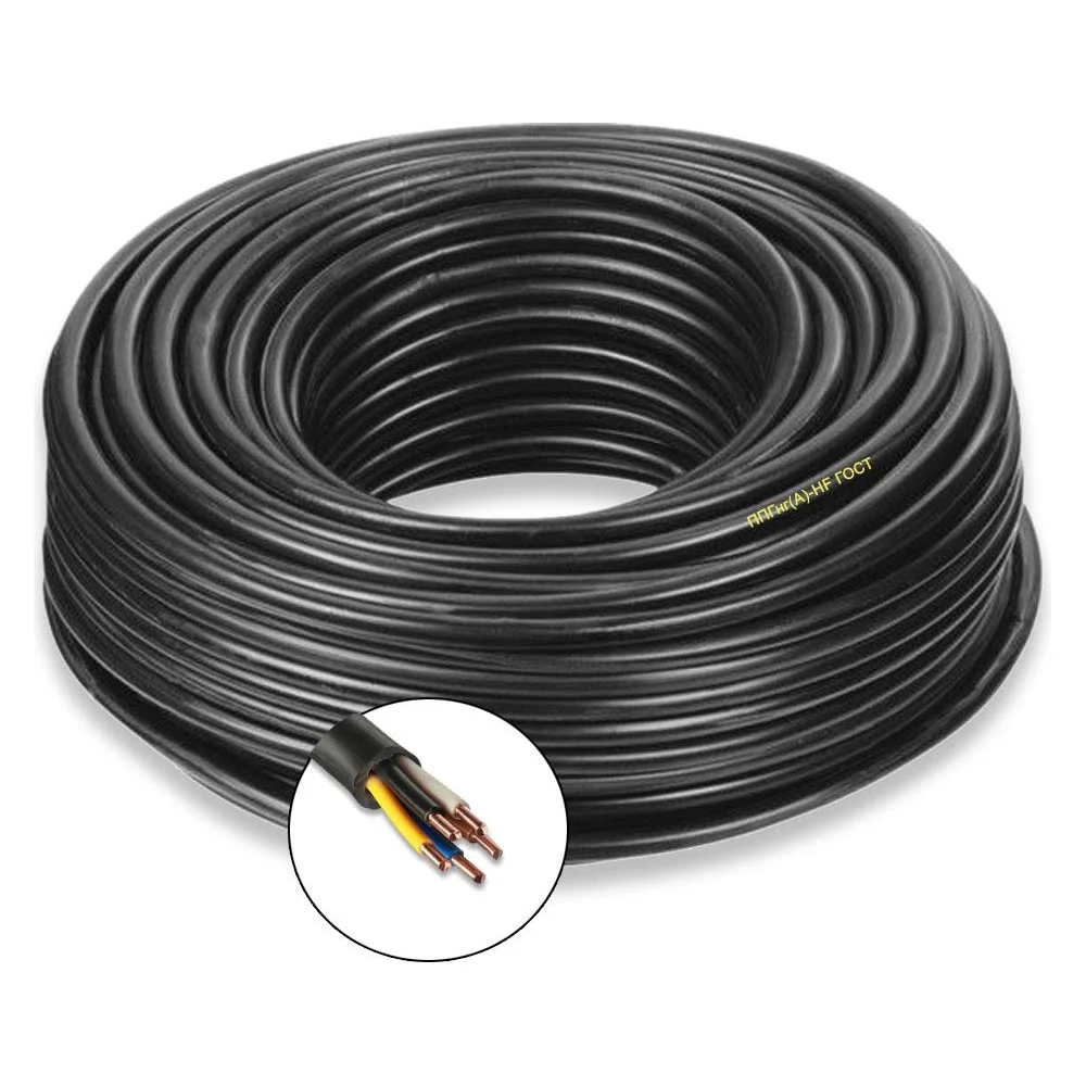 Силовой кабель ПРОВОДНИК ппгнг(a)-hf 5x1.5 мм2, 100м OZ100818L100