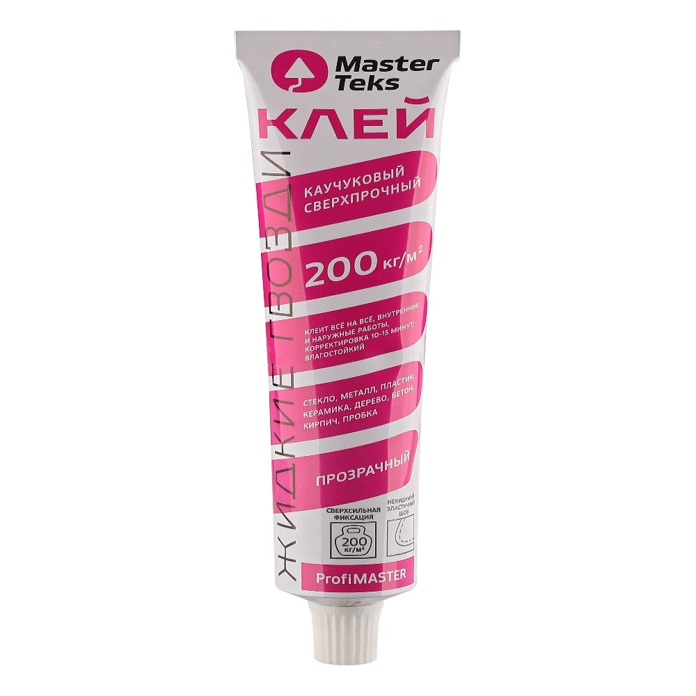 Сверхпрочный каучуковый клей MASTERTEKS PROFMASTER 135666