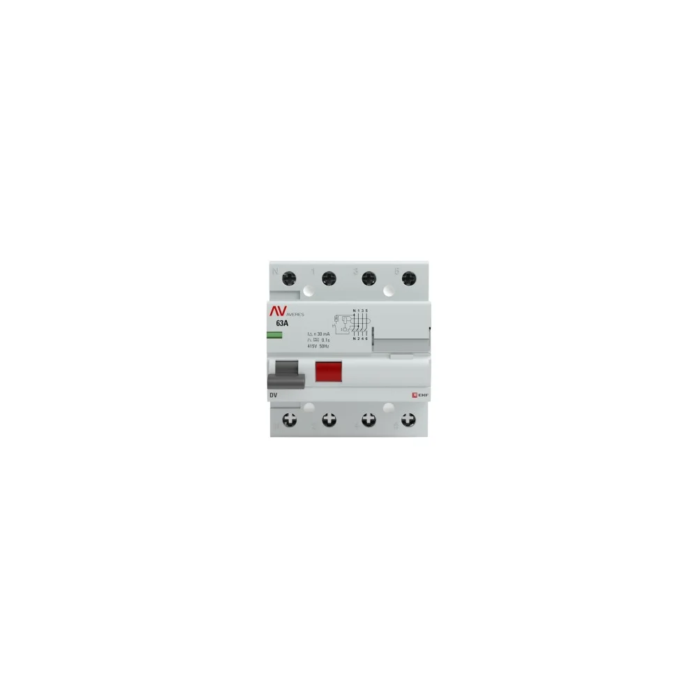 Устройство защитного отключения EKF DV PROxima AVERES rccb-4-63-300-s-av