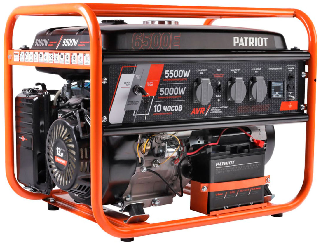 Генератор бензиновый  Patriot GRS 6500E