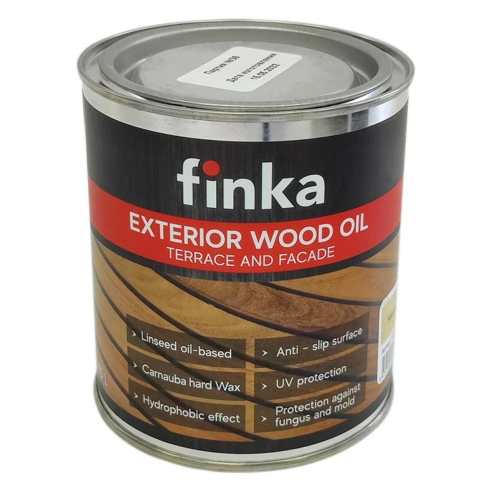 Масло для террас и фасадов Finka Exterior Wood Oil Graphite FO-075G