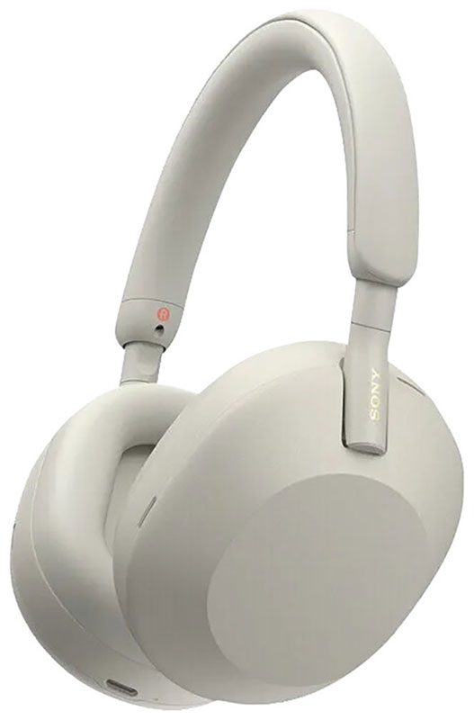 Беспроводные накладные наушники Sony WH-1000XM5 серебристый
