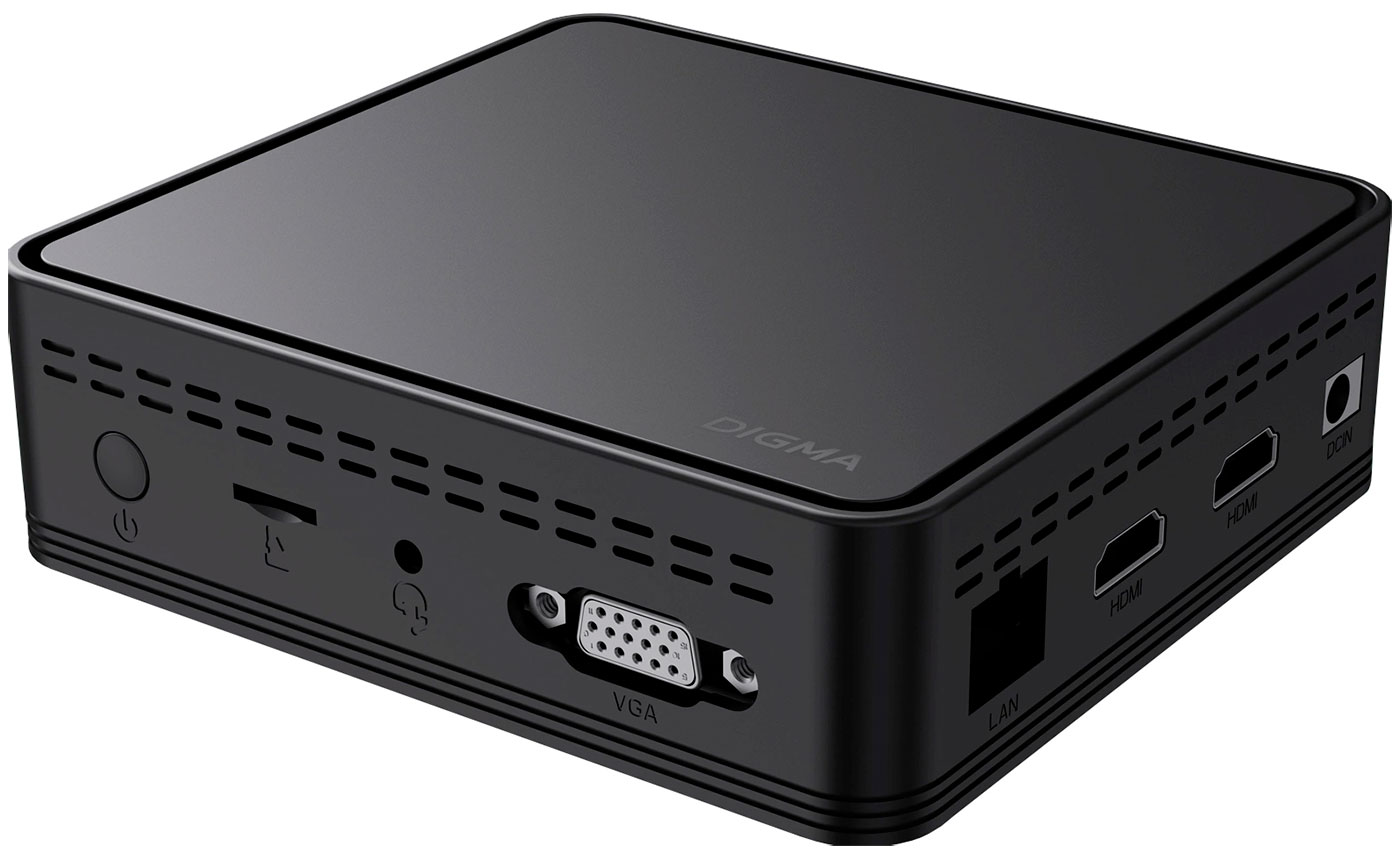Неттоп  Digma Mini Office, черный (DPCN-4BXW01)