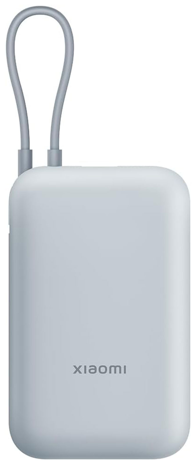 Внешний аккумулятор Xiaomi Power Bank 10000mAh, встроенный кабель, Ледяной синий GL (BHR9073GL)