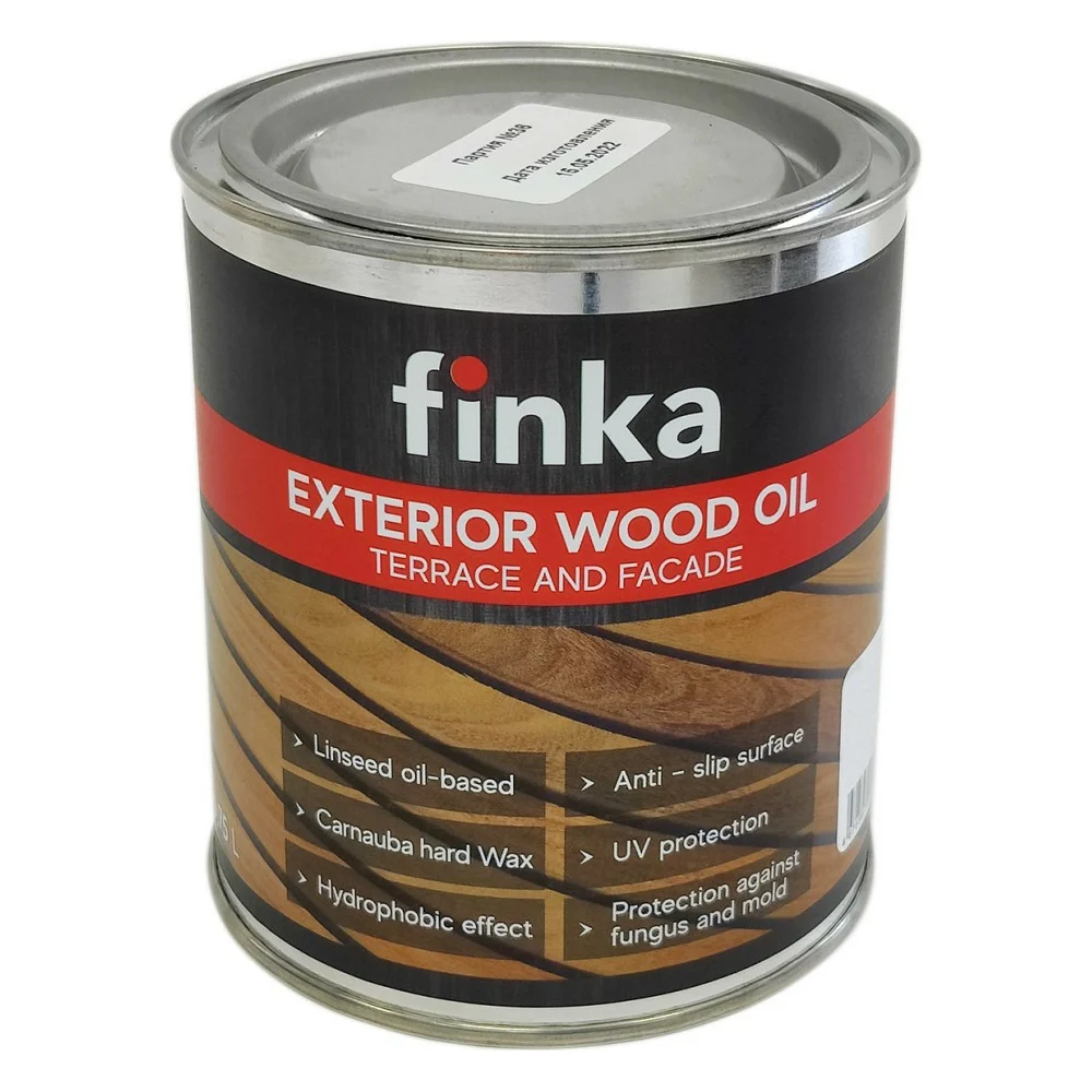 Масло для террас и фасадов Finka Exterior Wood Oil Reddish brown FO-075RB