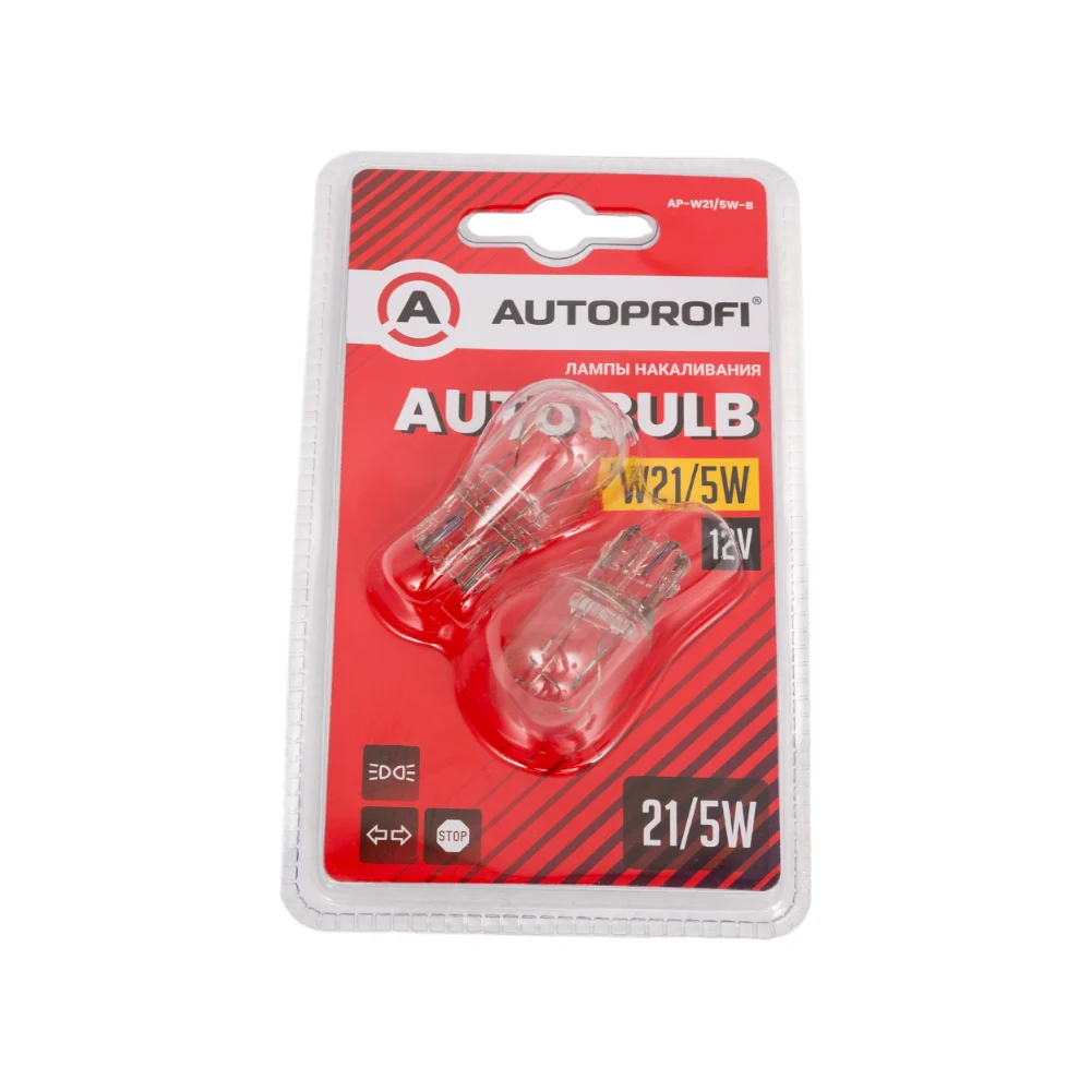 Автомобильные лампы накаливания AUTOPROFI AP-W21/5W-B