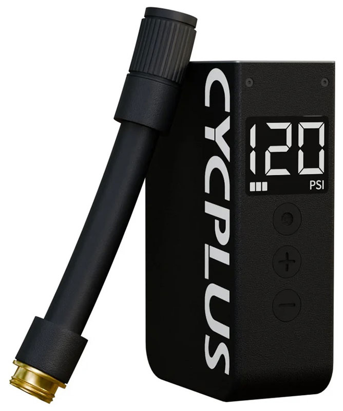Портативный насос Cycplus CUBE AS2 PRO (аккумулятор 420 мАч, 120 PSI, вес 120 гр)