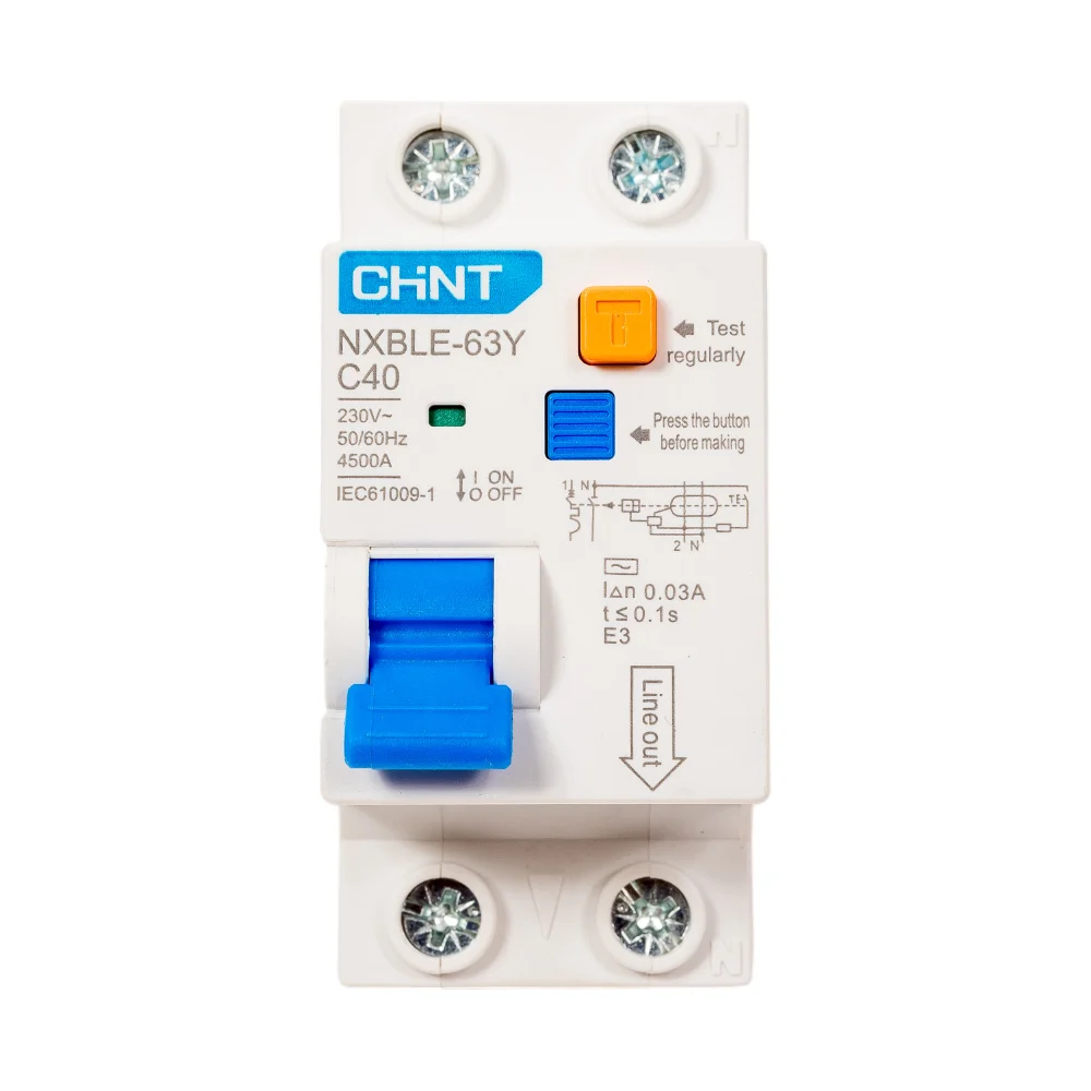 Дифференциальный автоматический выключатель CHINT NXBLE-63Y 105546