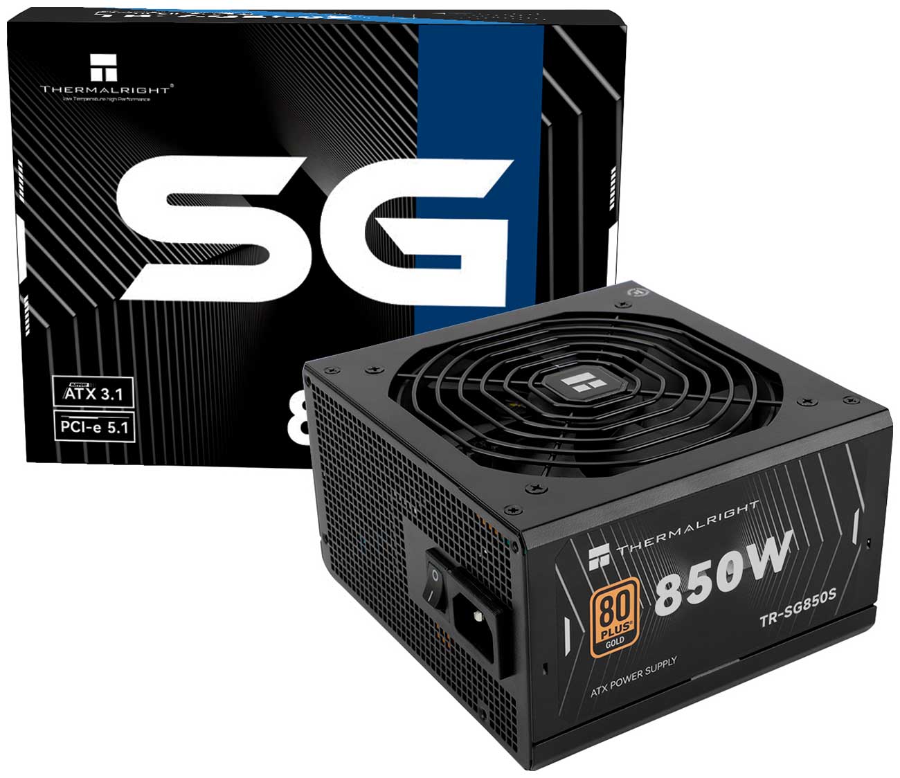 Блок питания Thermalright 850W Gold ATX 3.1 (TR-SG 850S)