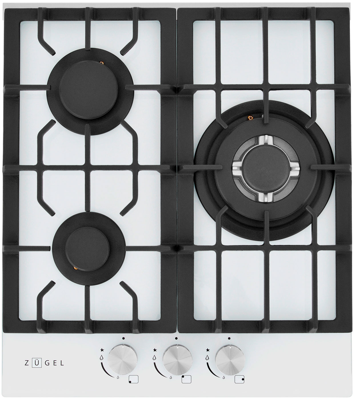 Газовая варочная панель Zugel ZGH451W, белая