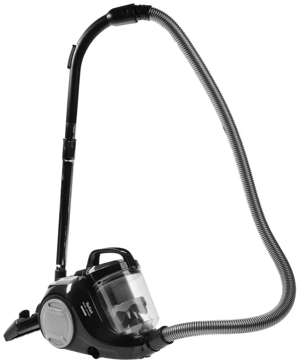 Пылесос напольный Tefal с контейнером для пыли, Swift Power Cyclonic, TW2925EA, черный/серый