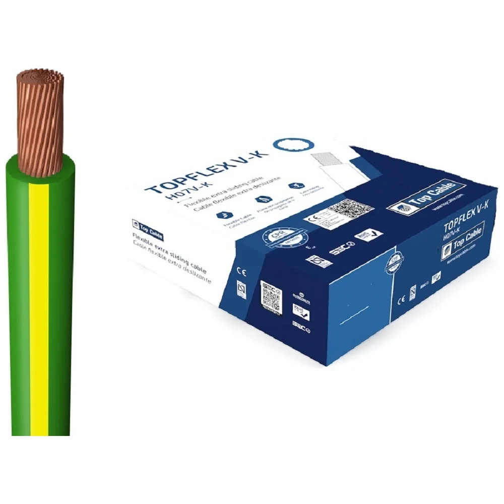 Монтажный гибкий провод Top cable TOPFLEX H07V-K 131V002MR100