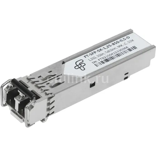 Трансивер Future Technologies FT-SFP-SX-1,25-850-0,5-D оптич. SFP MM 1.25Гбит/с Tx:850нм до 0.5км