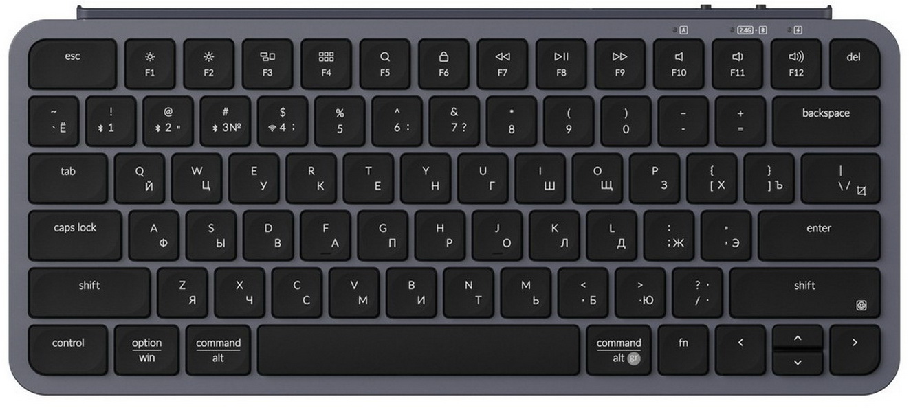 Беспроводная ультратонкая клавиатура Keychron B1 Pro, 77 клавиш, ножничные переключатели, цвет Space grey