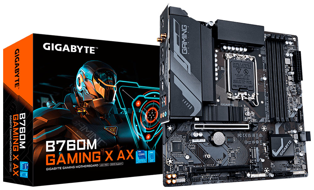 Материнская плата Gigabyte B760M GAMING X AX (LGA1700, mATX)