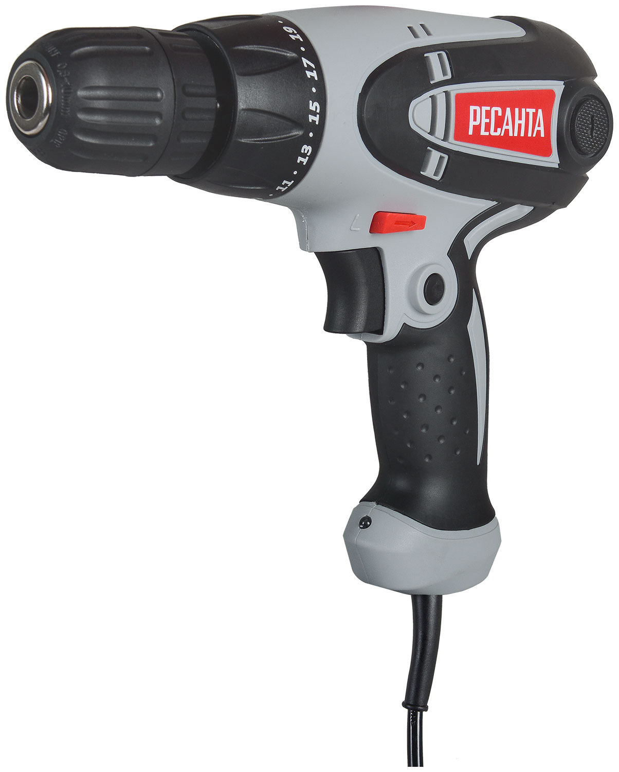 Шуруповерт сетевой Ресанта СШ-550-1 Серо-черный