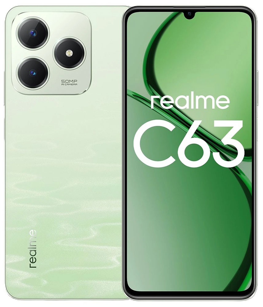 Смартфон Realme Realme C63 RMX3939 256Gb 8Gb зеленый