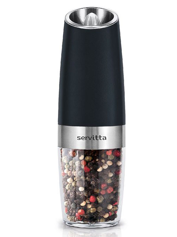 Мельница электрическая для специй с подсветкой Servitta Sr0290 черная