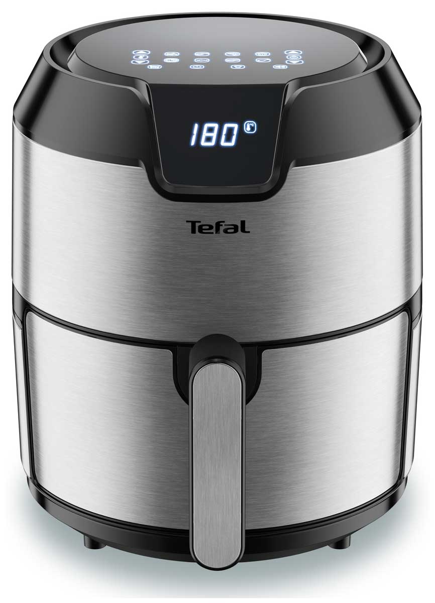 Аэрогриль Tefal Easy Fry Deluxe EY401D15, мощность 1500 Вт, чаша 4,2 литра,  серебристый