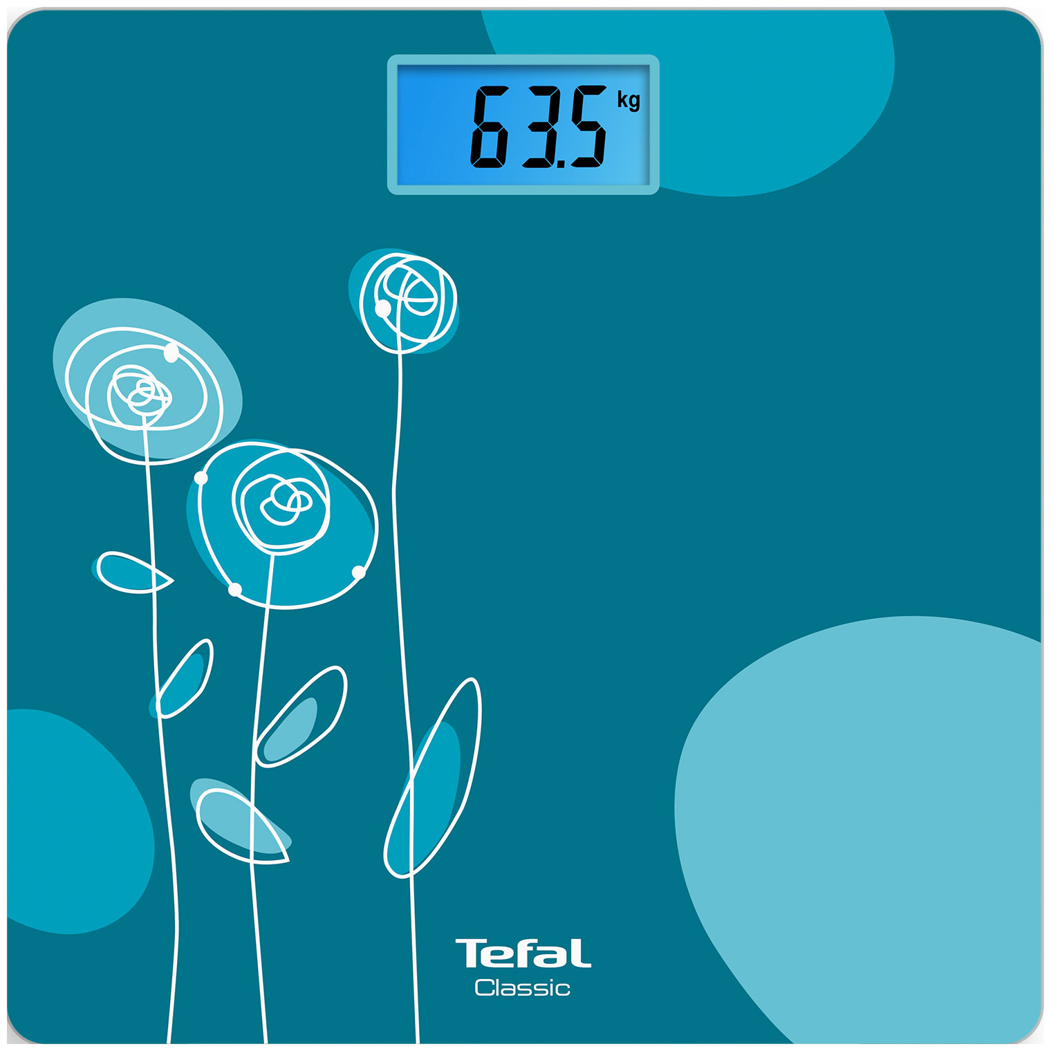 Весы напольные Tefal Classic PP1533V0, синий