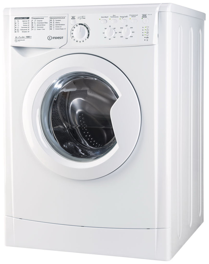 Стиральная машина Indesit EWUC 4105, отсрочка запуска, белый