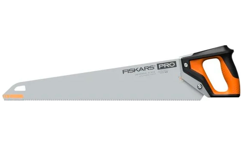 Ножовка по дереву Fiskars PowerTooth 550мм, 11 зубьев на дюйм