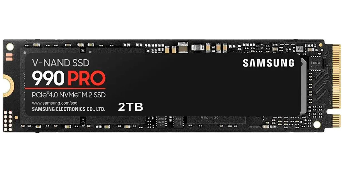 SSD накопитель Samsung M.2 990 PRO 2000 Гб PCIe 4.0 (MZ-V9P2T0BW)