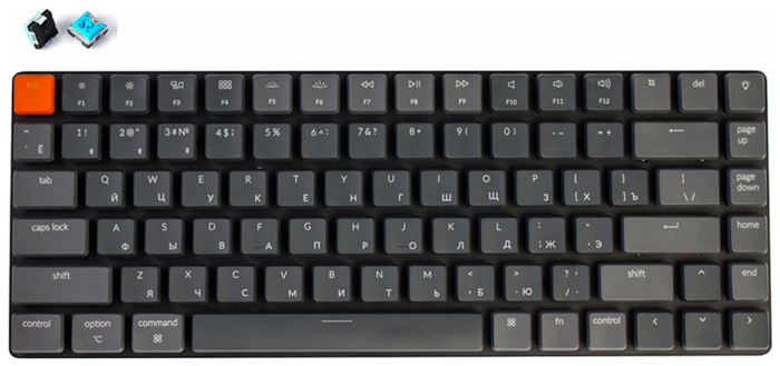 Клавиатура беспроводная Keychron K3 Blue Switch (K3E2)