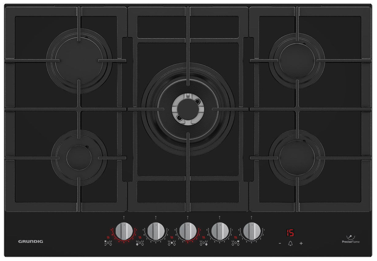 Газовая варочная панель Grundig GIGL 7265250 T, электроподжиг