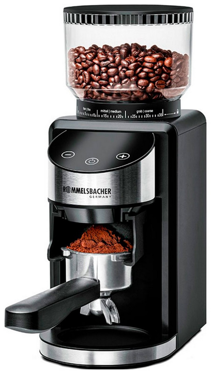 Кофемолка Rommelsbacher EKM 400, 220 г, 35 степеней помола, черный