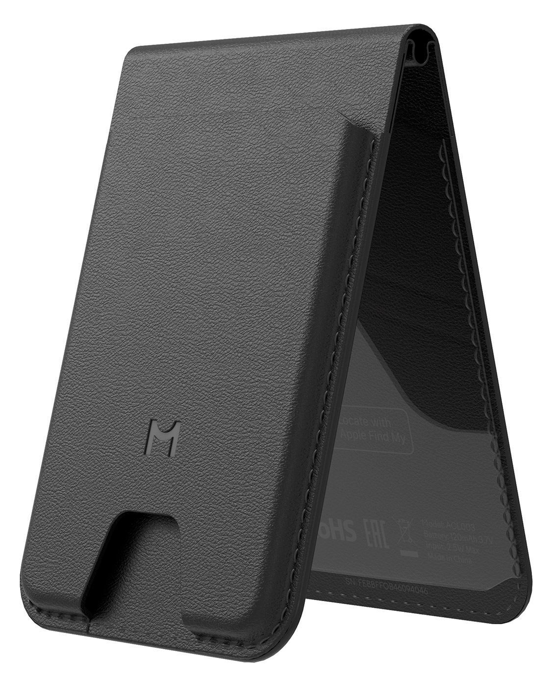Кошелек-кардхолдер Magssory Geotag Magnetic Flip Wallet, совместимый с MagSafe и Find My, midnight (ACL003)