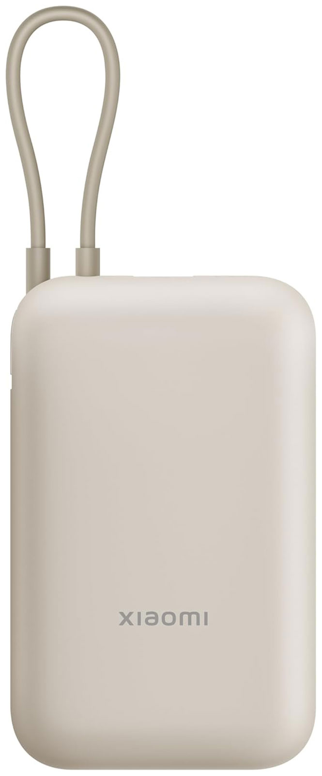 Внешний аккумулятор Xiaomi Power Bank 10000mAh, встроенный кабель, Tan GL (BHR9072GL)