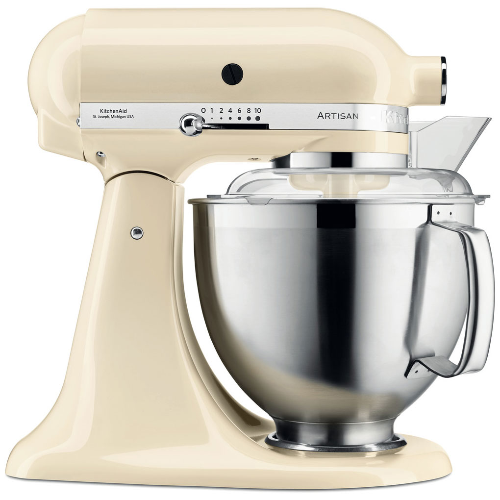 Миксер планетарный KitchenAid 5KSM185PSEAC, две чаши 4,8 и 3 литра, кремовый