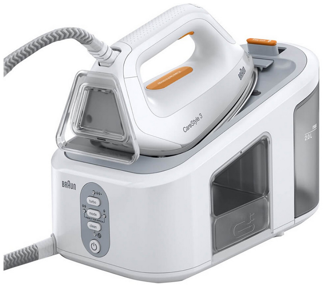 Гладильная система Braun IS3132WH, 2400 Вт, сухая глажка, паровой удар