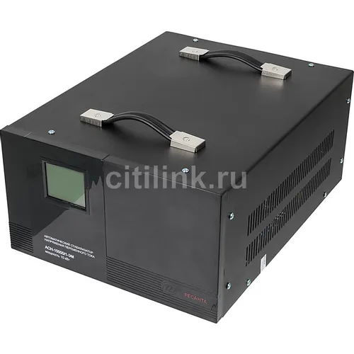 Стабилизатор напряжения Ресанта АСН-10000/1-ЭМ, черный [63/1/8]