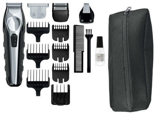 Триммер для лица Wahl Ergonomic Total Beard Kit, серый/черн