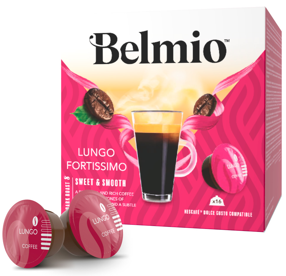 Капсулы Dolce Gusto Belmio Lungo Fortissimo, 16 капсул, 16 порций