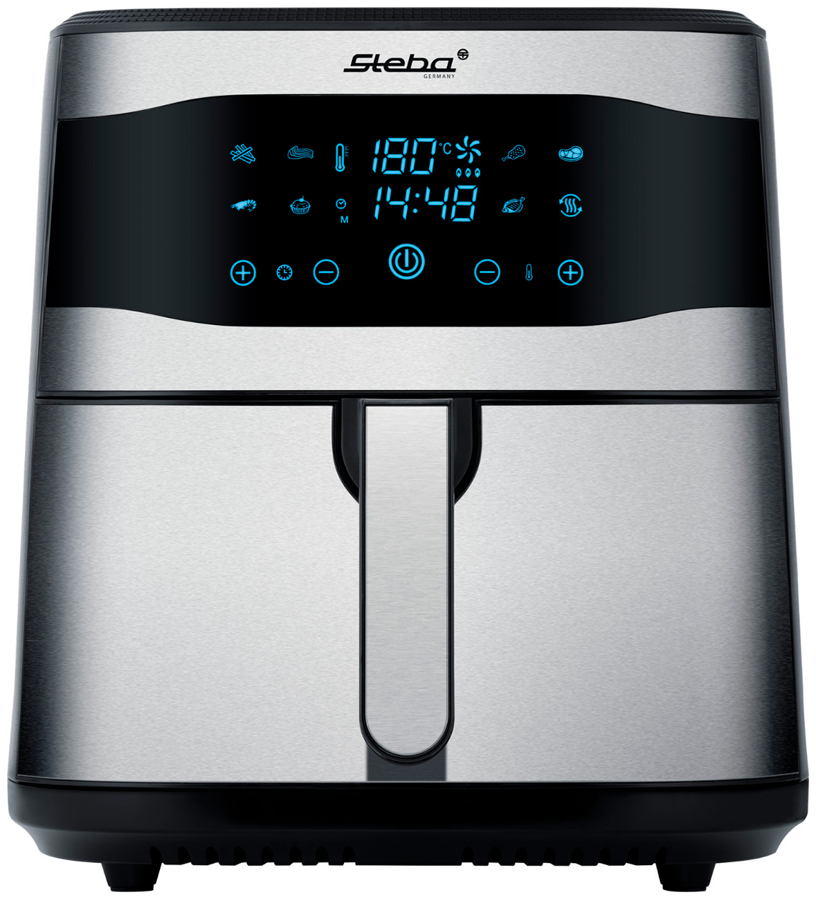 Аэрофритюрница Steba HF 8000, дисплей, 1800 Вт, объем 8 л, таймер
