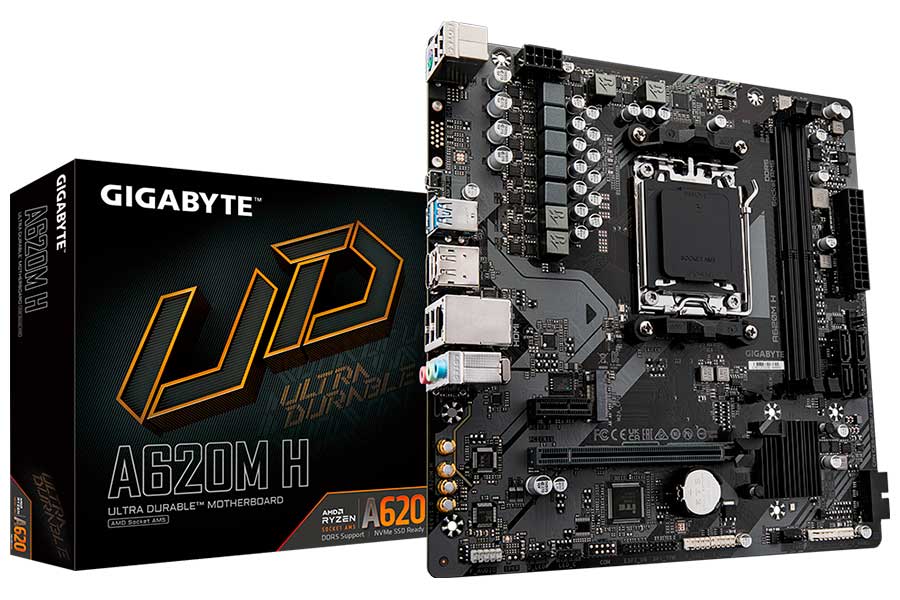 Материнская плата Gigabyte A620M H (AM5, mATX)
