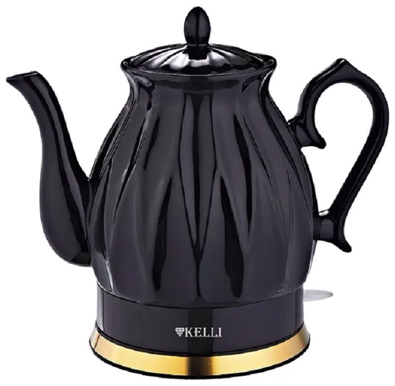 Чайник электрический Kelli KL-1341 черный керамика