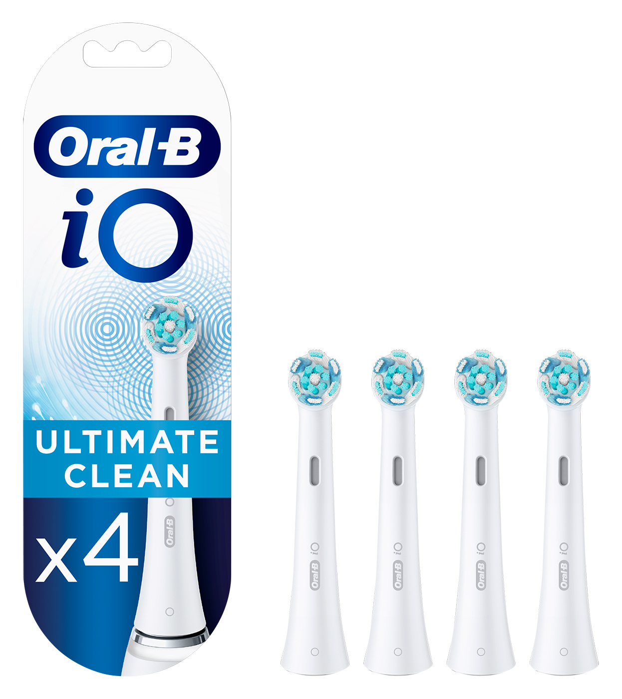 Насадки для зубной щетки Oral-B iO Ultimate Clean, белые, 4 шт., для электрических щеток iO
