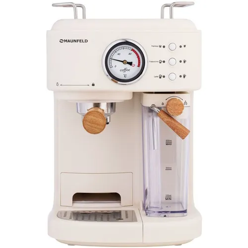 Кофеварка MAUNFELD MF-737BG PRO, эспрессо, бежевый