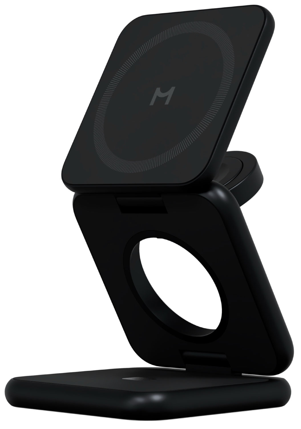 Складное беспроводное зарядное устройство Magssory Fold Pro, 3 в 1, с магнитами, совместимое с Qi2 (black WCH063)