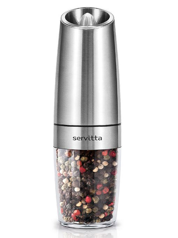 Мельница электрическая для специй с подсветкой Servitta Sr0291 серебристая