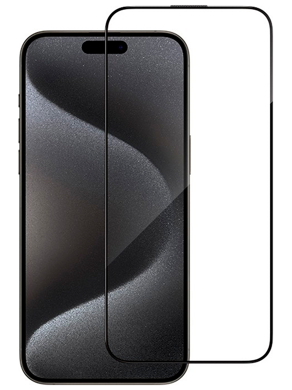 Защитное стекло Type Gorilla Full Cover HD Glass, Anti-Static, Phone15 pro Max, Black, 6.7 (PTJ1-15PM-BK)